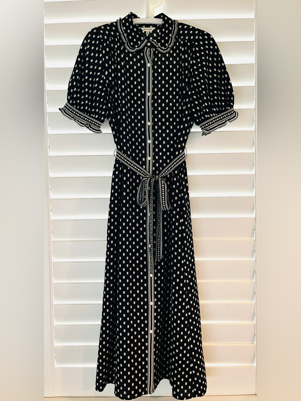 Max Studio Black Polka Dot Dress